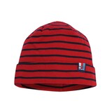 Breton Stripe Classic Bonnet Bordeaux Navy Katoenen Muts Breton Stripe Classic Bonnet Bordeaux Navy Katoenen Muts