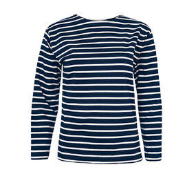 Breton Stripe Classic Navy Natural Maritiem Shirt Dames Breton Stripe Classic Navy Natural Maritiem Shirt Dames