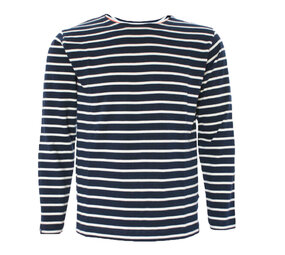 Breton Stripe Classic Navy Natural Maritiem Shirt Heren Breton Stripe Classic Navy Natural Maritiem Shirt Heren