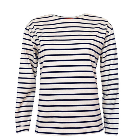 Breton Stripe Classic Natural Navy Maritiem Shirt Dames Breton Stripe Classic Natural Navy Maritiem Shirt Dames