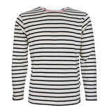 Breton Stripe Classic Natural Navy Maritiem Shirt Heren Breton Stripe Classic Natural Navy Maritiem Shirt Heren