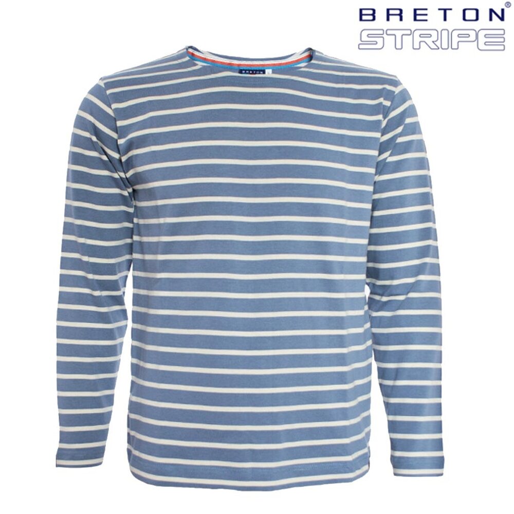 Breton Stripe Classic Jeans Natural Maritiem Shirt Heren Breton Stripe Classic Jeans Natural Maritiem Shirt Heren