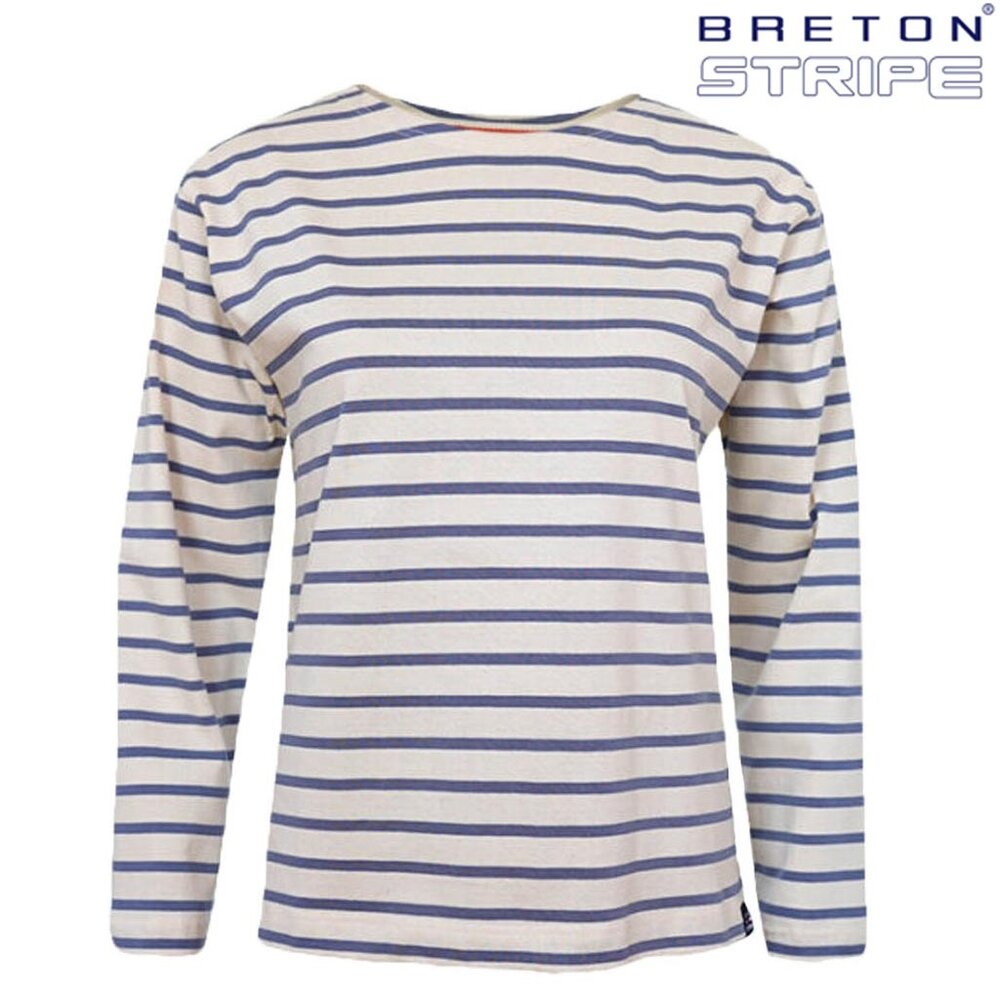 Breton Stripe Classic Natural Jeans Maritiem Shirt Dames Breton Stripe Classic Natural Jeans Maritiem Shirt Dames