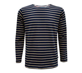 Breton Stripe Classic Navy Khaki Maritiem Shirt Heren Breton Stripe Classic Navy Khaki Maritiem Shirt Heren