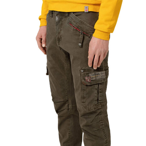 Timezone Regular RogerTZ Army Olive Cargobroek Heren Timezone Regular RogerTZ Army Olive Cargobroek Heren