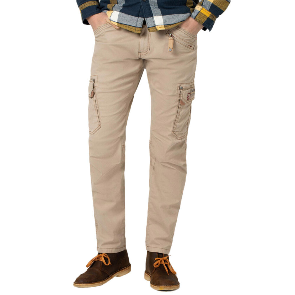 Timezone Regular RogerTZ Chino Beige Cargobroek Heren