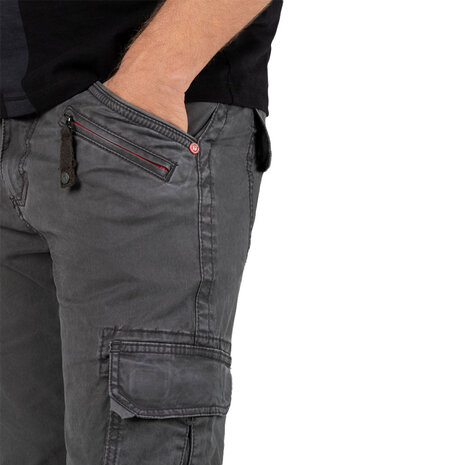 Timezone Regular BenTZ Zipper Charcoal Grey Cargobroek Heren Timezone Regular BenTZ Zipper Charcoal Grey Cargobroek Heren