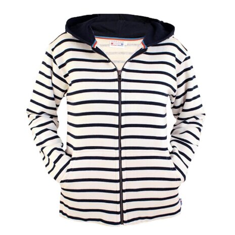 Breton Stripe Classic Natural Navy Maritieme Hoody Breton Stripe Classic Natural Navy Maritieme Hoody