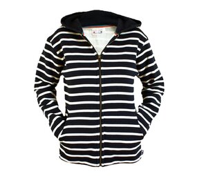 Breton Stripe Classic Navy Natural Maritieme Hoody Breton Stripe Classic Navy Natural Maritieme Hoody