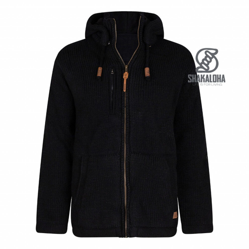 Shakaloha Montana Ziphood Black Vest Heren