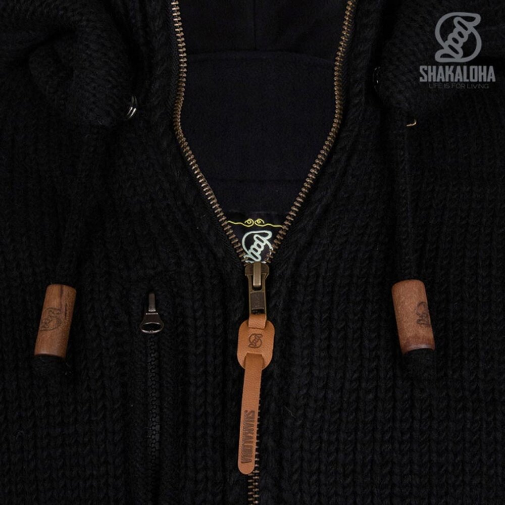 Shakaloha Montana Ziphood Black Vest Heren