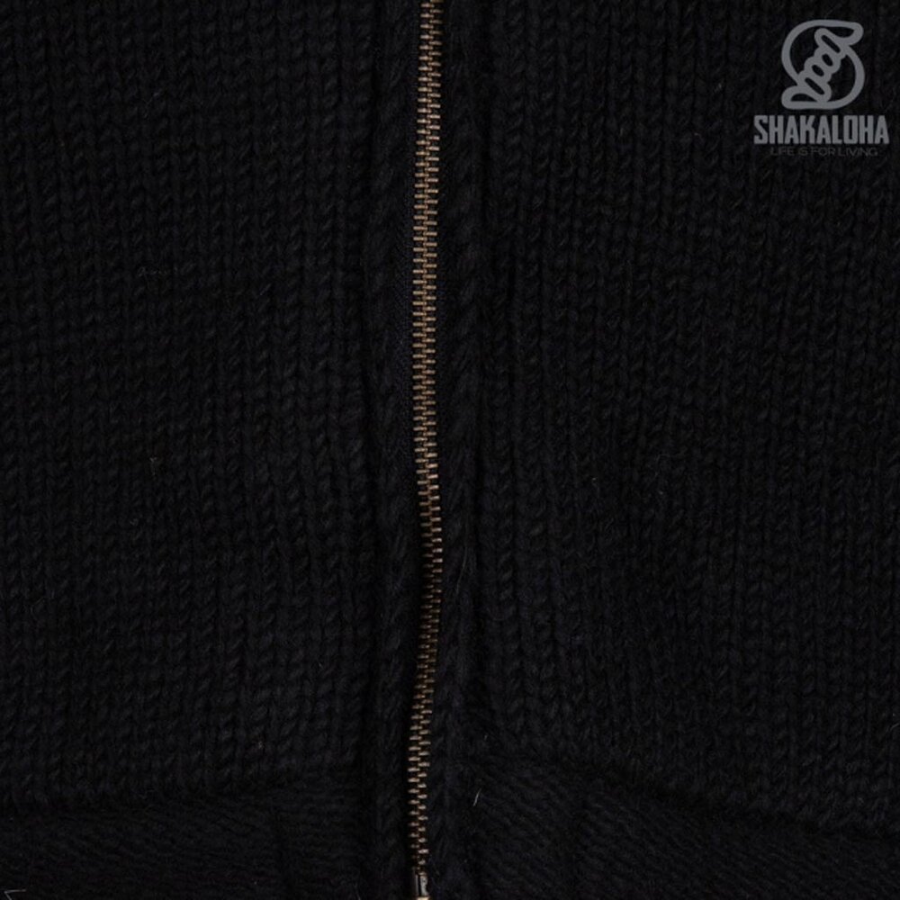 Shakaloha Montana Ziphood Black Vest Heren
