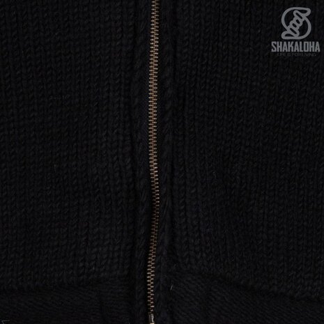 Shakaloha Montana Ziphood Black Vest Heren