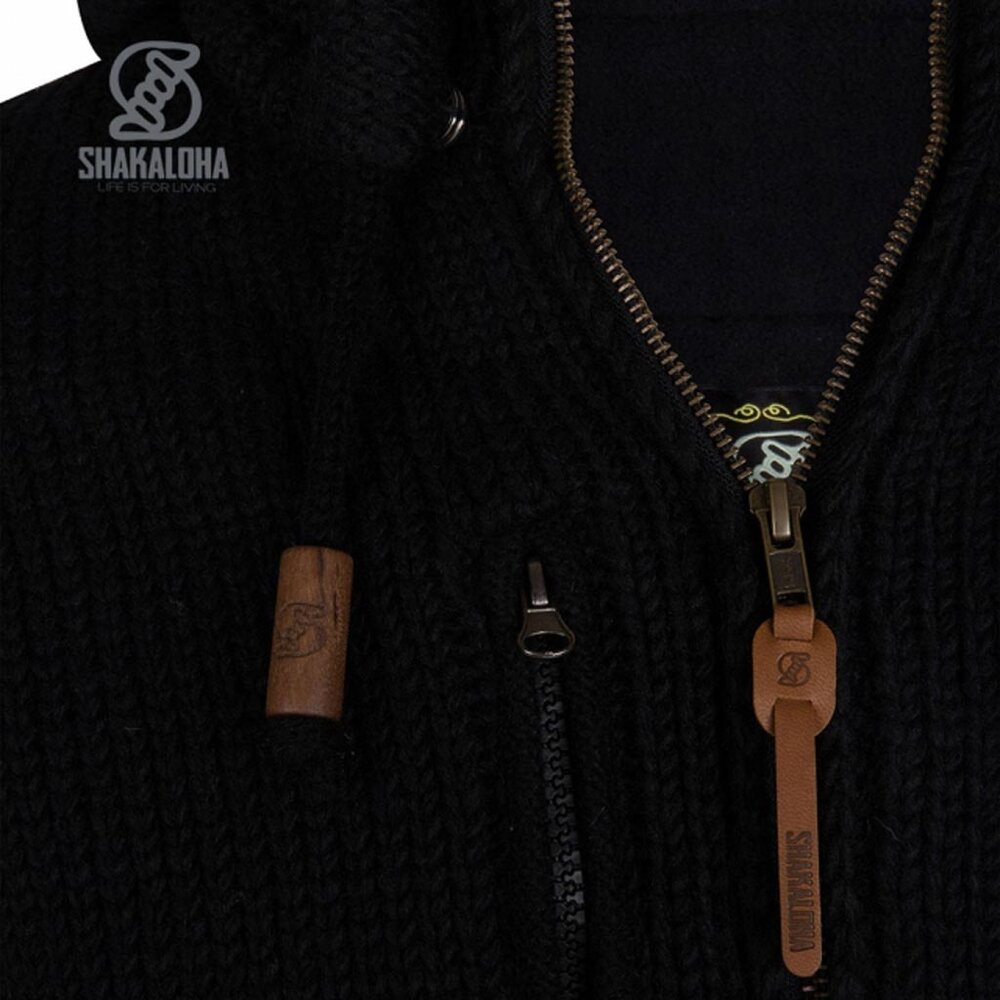 Shakaloha Montana Ziphood Black Vest Heren
