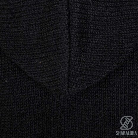 Shakaloha Montana Ziphood Black Vest Heren