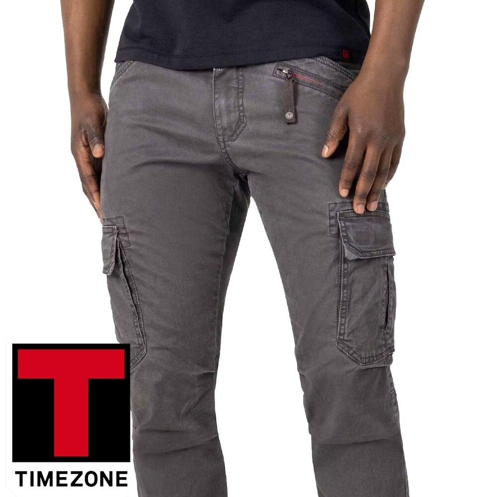 Timezone Regular BenTZ Zipper Charcoal Grey Cargobroek Heren Timezone Regular BenTZ Zipper Charcoal Grey Cargobroek Heren