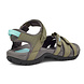 Teva Tirra Burnt Olive Sandalen Dames Teva Tirra Burnt Olive Sandalen Dames