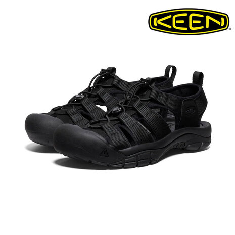 Keen Newport H2 Triple Black Wandelsandalen Heren Keen Newport H2 Triple Black Wandelsandalen Heren
