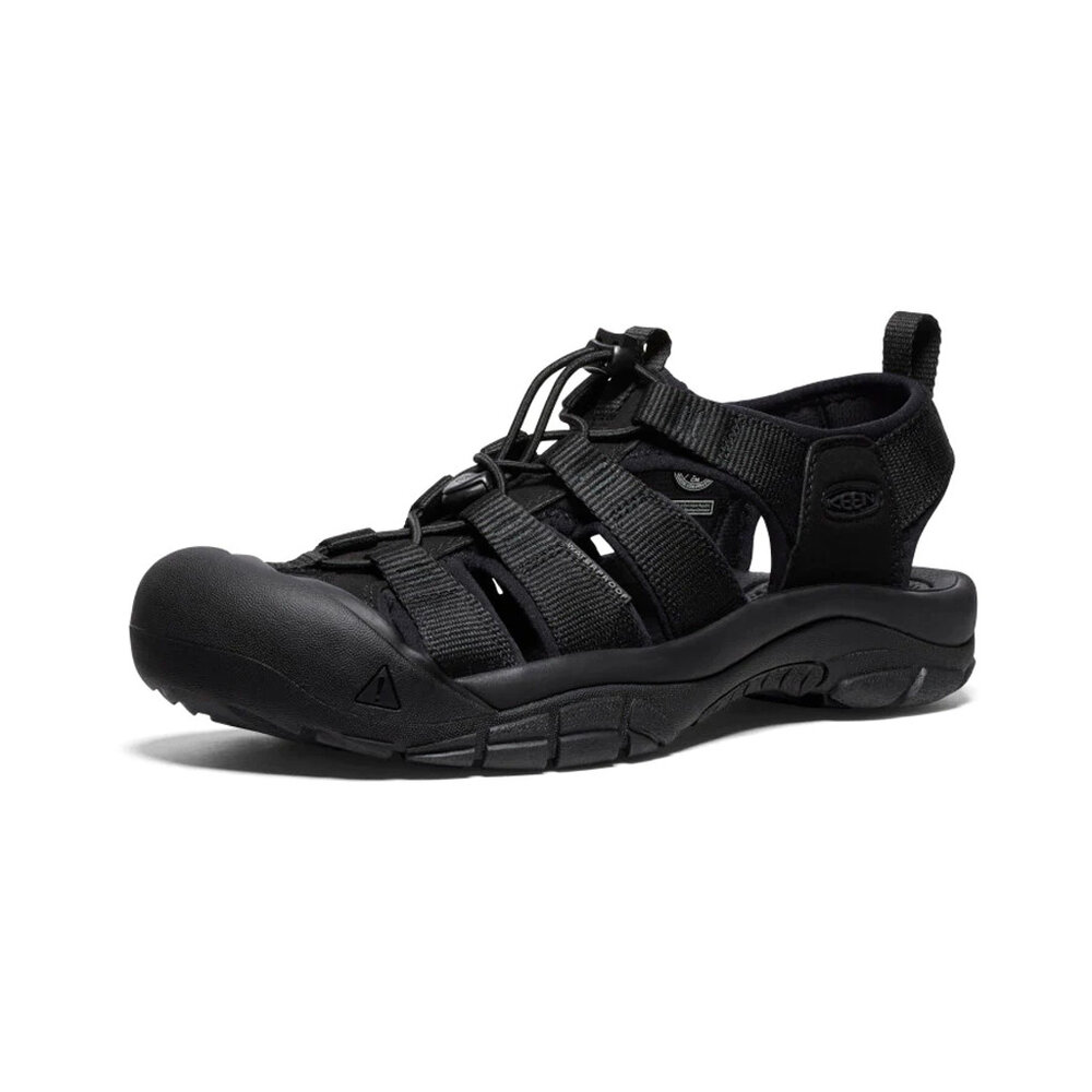 Keen Newport H2 Triple Black Wandelsandalen Heren Keen Newport H2 Triple Black Wandelsandalen Heren