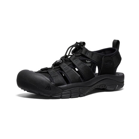 Keen Newport H2 Triple Black Wandelsandalen Heren Keen Newport H2 Triple Black Wandelsandalen Heren