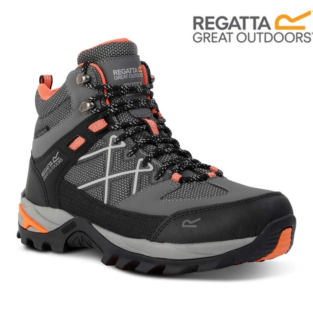 Regatta Samaris Mid Isotex Dark Steel Satsuma Wandelschoenen Dames