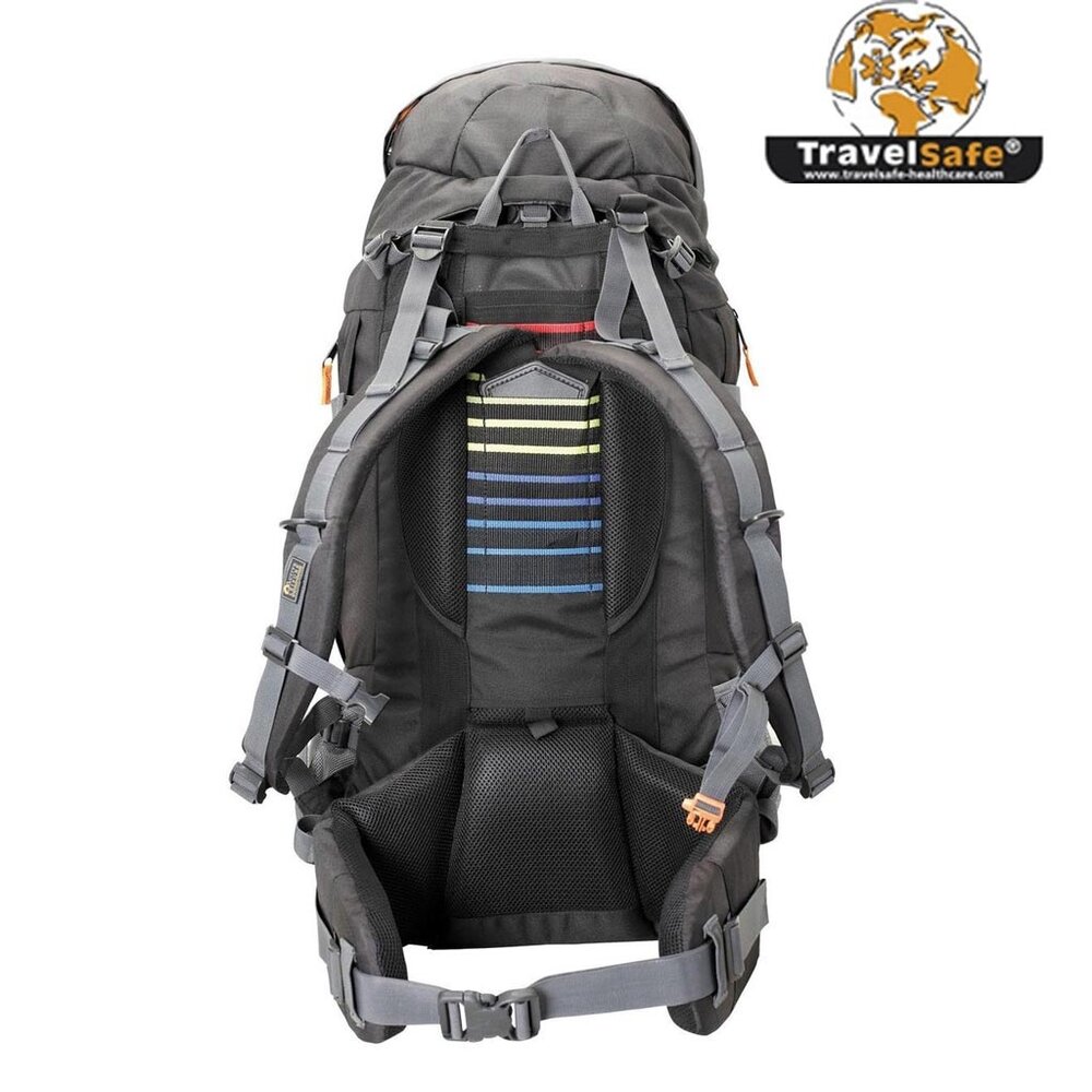 TravelSafe Escape Zwart 55 Liter Rugzak