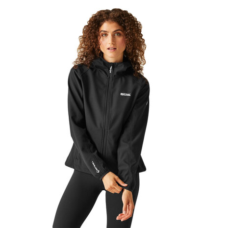 Regatta Arec III Black Softshell Jas Dames Regatta Arec III Black Softshell Jas Dames