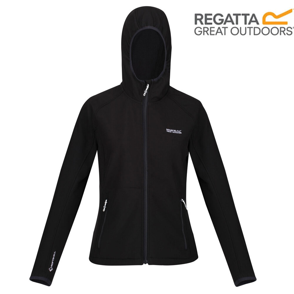 Regatta Arec III Black Softshell Jas Dames Regatta Arec III Black Softshell Jas Dames