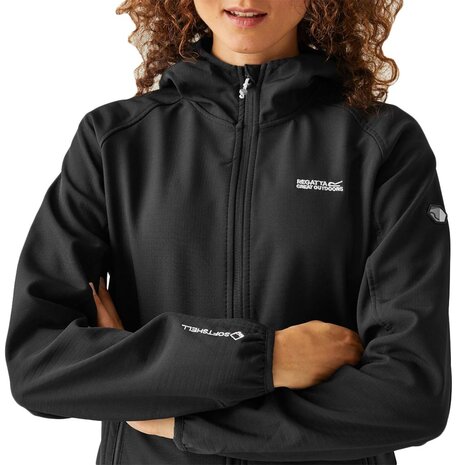 Regatta Arec III Black Softshell Jas Dames Regatta Arec III Black Softshell Jas Dames