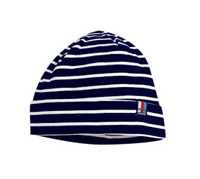Breton Stripe Classic Bonnet Navy White Katoenen Muts Breton Stripe Classic Bonnet Navy White Katoenen Muts