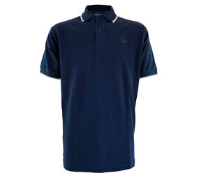 Breton Stripe Polo Piqué Navy Maritiem Shirt Heren Breton Stripe Polo Piqué Navy Maritiem Shirt Heren