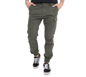 Vintage Industries Vince Jogger Olive Cargobroek Heren Vintage Industries Vince Jogger Olive Cargobroek Heren