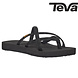 Teva Olowahu Mix B Black On Black Slippers Dames Teva Olowahu Mix B Black On Black Slippers Dames