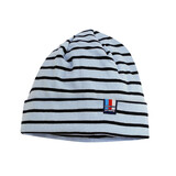 Breton Stripe Classic Bonnet Sky Blue Navy Katoenen Muts