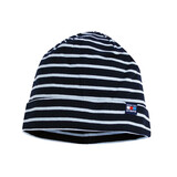 Breton Stripe Classic Bonnet Navy Sky Blue Katoenen Muts