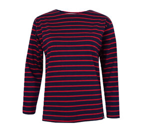 Breton Stripe Classic Navy Bordeaux Maritiem Shirt Dames Breton Stripe Classic Navy Bordeaux Maritiem Shirt Dames
