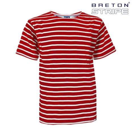 Breton Stripe T-Shirt Bordeaux Natural Maritiem Shirt
