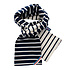 Classic Maritiem Tweekleurig Navy Natural Katoenen Sjaal Classic Maritiem Tweekleurig Navy Natural Katoenen Sjaal