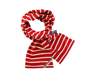 Breton Stripe Classic Maritiem Bordeaux Natural Katoenen Sjaal Breton Stripe Classic Maritiem Bordeaux Natural Katoenen Sjaal