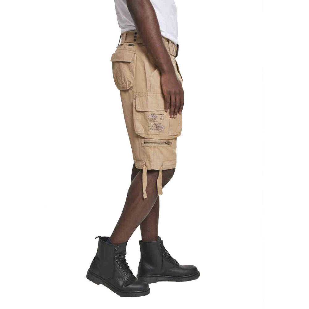 Brandit Vintage Savage Beige Shorts Heren Brandit Vintage Savage Beige Shorts Heren