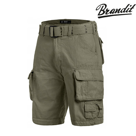 Brandit Vintage Savage Olive Shorts Heren Brandit Vintage Savage Olive Shorts Heren