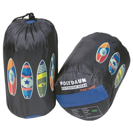 Polydaun Beach House Surfboard Junior 70x160 cm Blauw Slaapzak