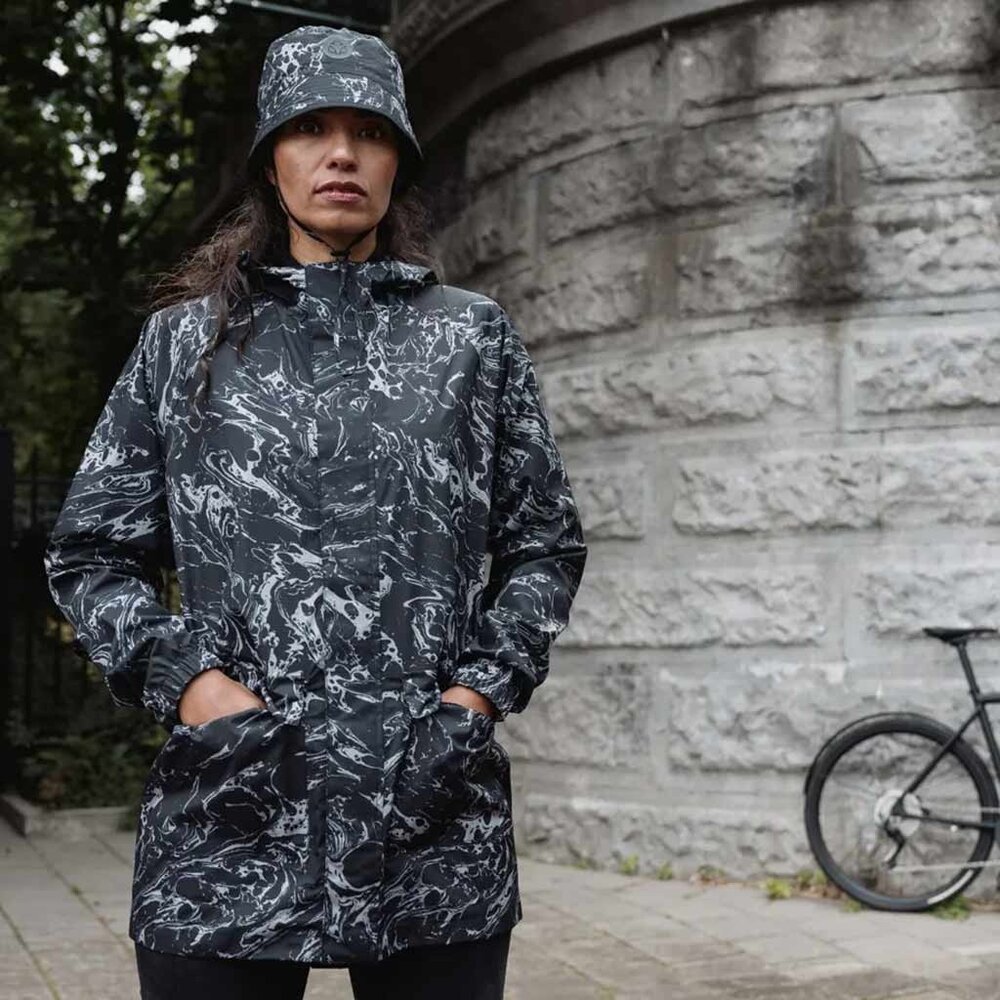 Agu Motion Parka Urban Marble Print Regenjas Agu Motion Parka Urban Marble Print Regenjas