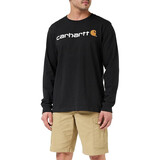 Carhartt Heavyweight Longsleeve Logo Graphic Black Shirt Heren Carhartt Heavyweight Longsleeve Logo Graphic Black Shirt Heren