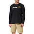 Heavyweight Longsleeve Logo Graphic Black Shirt Heren Heavyweight Longsleeve Logo Graphic Black Shirt Heren
