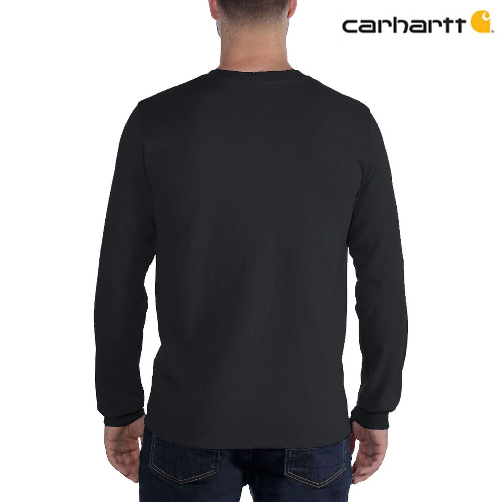 Carhartt Heavyweight Logo Sleeve Graphic Black Shirt Heren