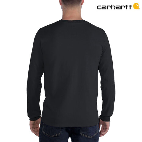 Carhartt Heavyweight Logo Sleeve Graphic Black Shirt Heren
