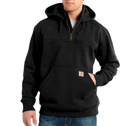 Carhartt Rain Defender Quarter Zip Black Sweatshirt Heren