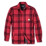 Carhartt Flannel Sherpa Lined Crabapple Shirtjack Heren Carhartt Flannel Sherpa Lined Crabapple Shirtjack Heren