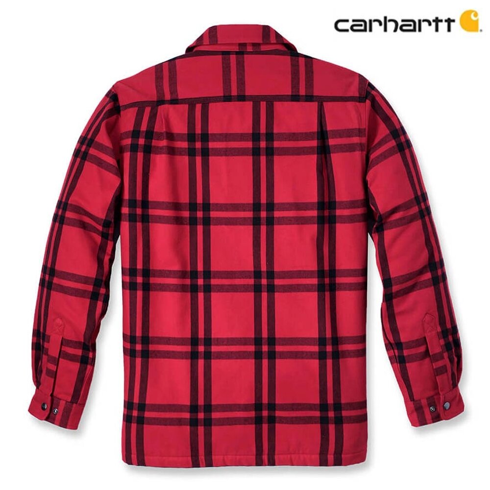Carhartt Flannel Sherpa Lined Crabapple Shirtjack Heren
